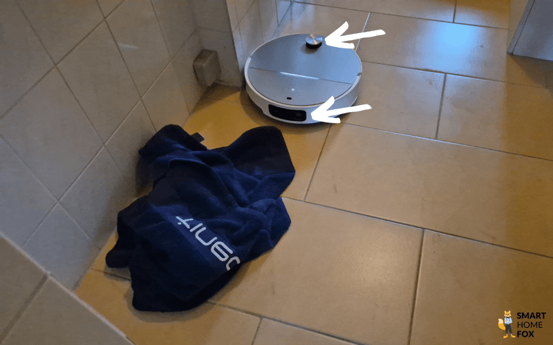 Roborock Saros 10 Kamera in der Nahaufnahme